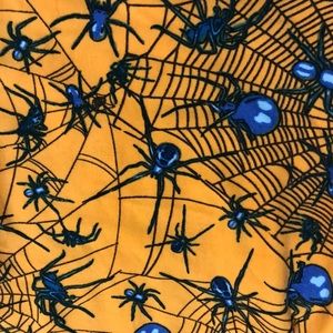 LuLaRoe Halloween spider leggings. OS